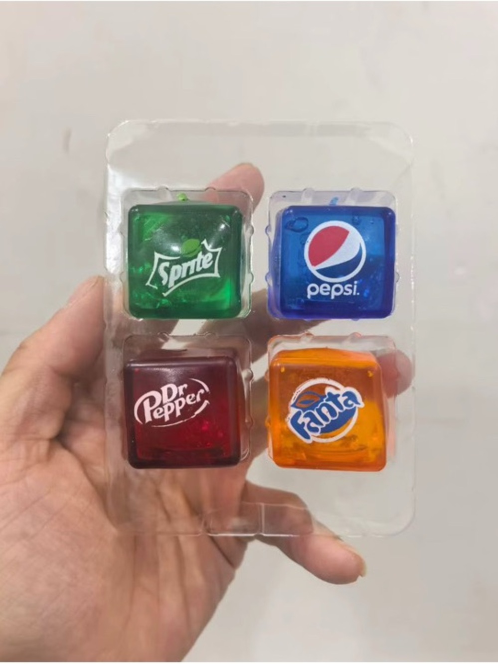 Nice Ice Baby - Needoh Soft Drink Ice Cubes Set - Sprite, Pepsi, Dr Pepper,Fanta